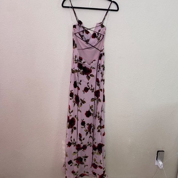 House of CB Floral Maxi Dress - Pink and Black - Picture 4 of 14